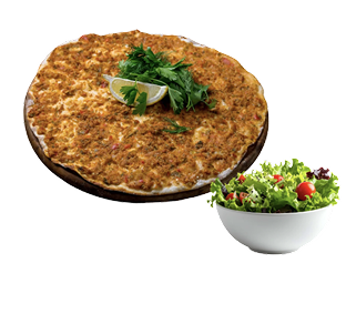 1 Stück Lahmacun mit Salat